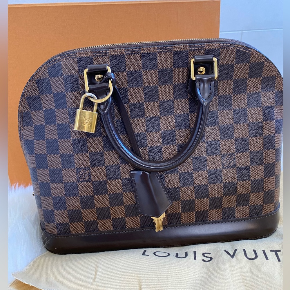 Authentic Damien Ebene PM Alma Louis Vuitton